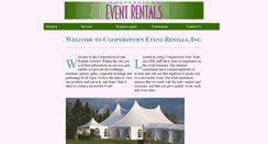 Desktop Screenshot of cooperstowneventrentals.com